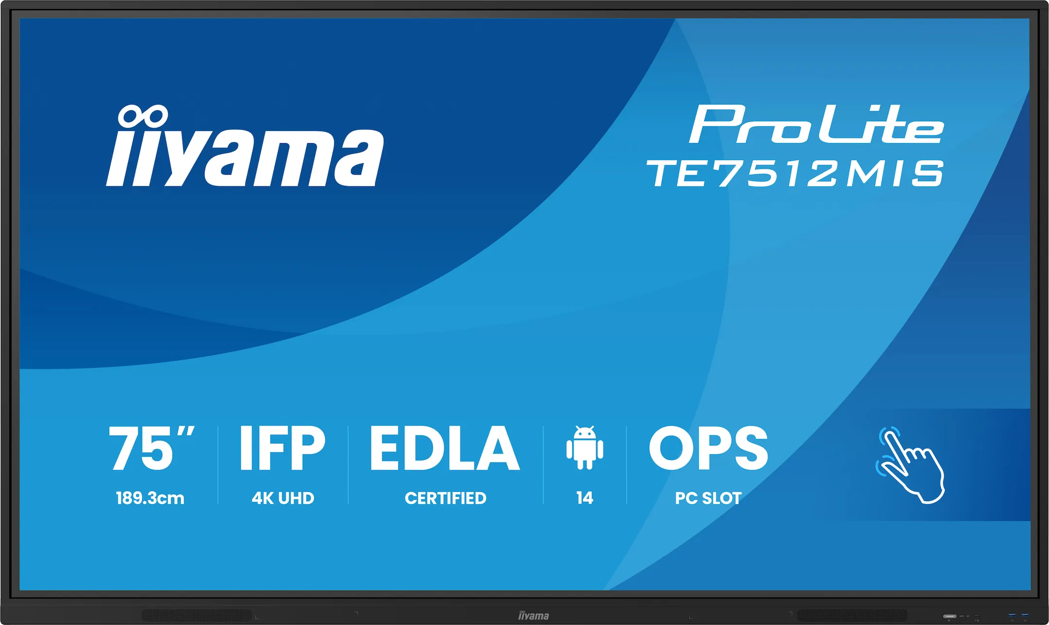 Écran tactile IIYAMA ProLite 75 pouces 4K 3