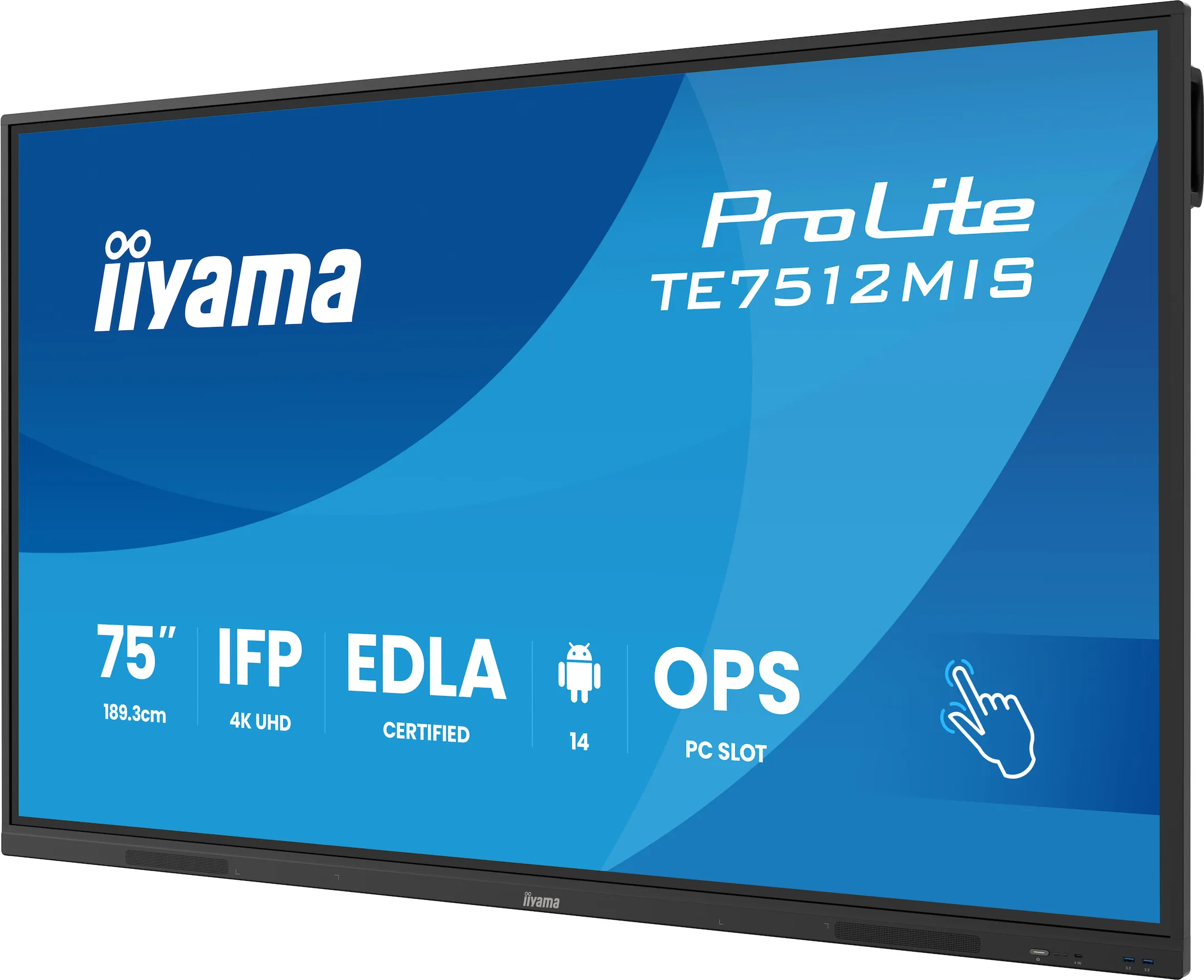Écran tactile IIYAMA ProLite 75 pouces 4K 2